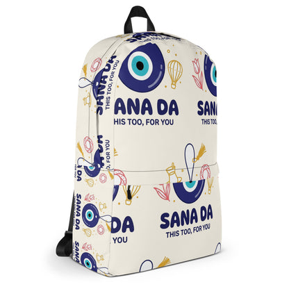Sana Da All-Over Print Backpack, Roots & Talks - Right