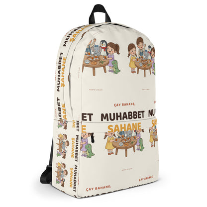 Çay Bahane, Muhabbet Şahane All-Over Print Backpack, Roots & Talks - Right