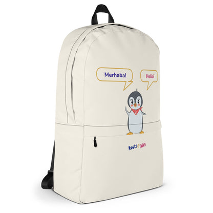 İki Dil, İki Kat Muhabbet Backpack, Large Print, Roots & Talks - Right