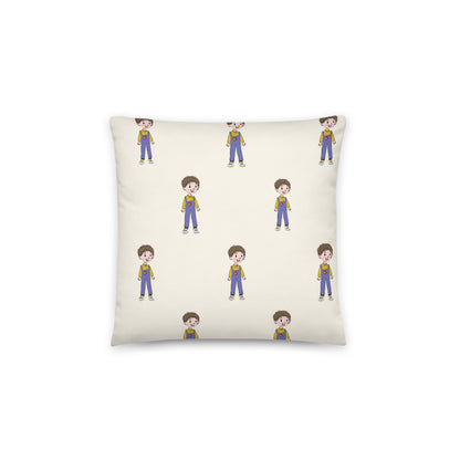 Ahmet Character All-Over Print Pillow, Roots & Talks - Back