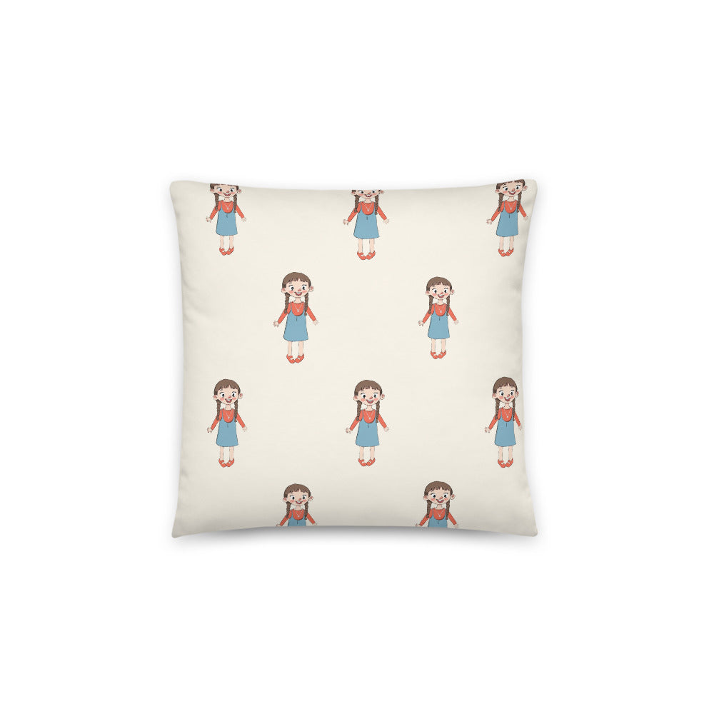 Eylül Character All-Over Print Pillow, Roots & Talks - Back