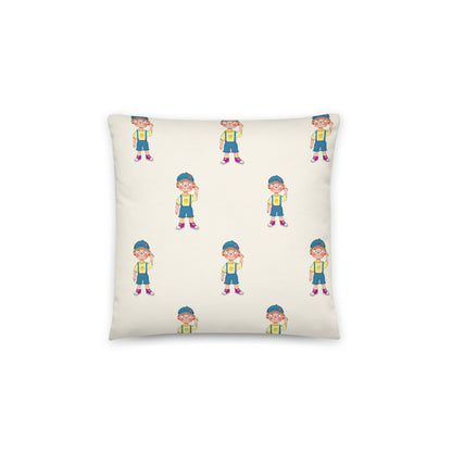 Giray Character All-Over Print Pillow, Roots & Talks - Back