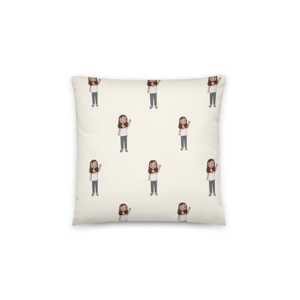 Defne Character All-Over Print Pillow, Roots & Talks - Back
