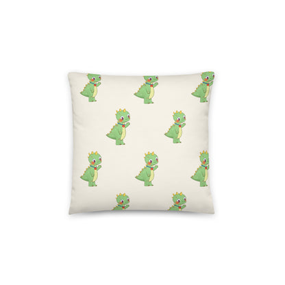 Dino Dinosaur All-Over Print Pillow, Roots & Talks - Back