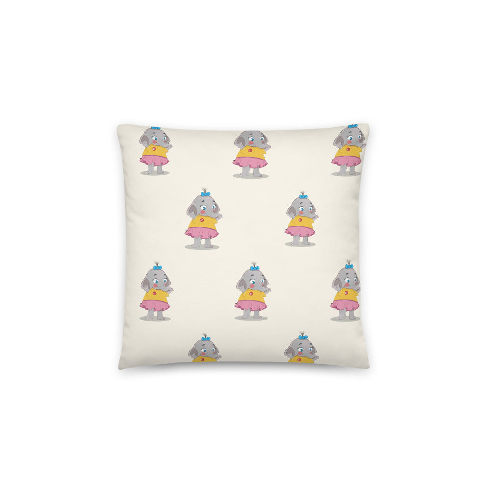 Filiz Elephant All-Over Print Pillow, Roots & Talks - Back