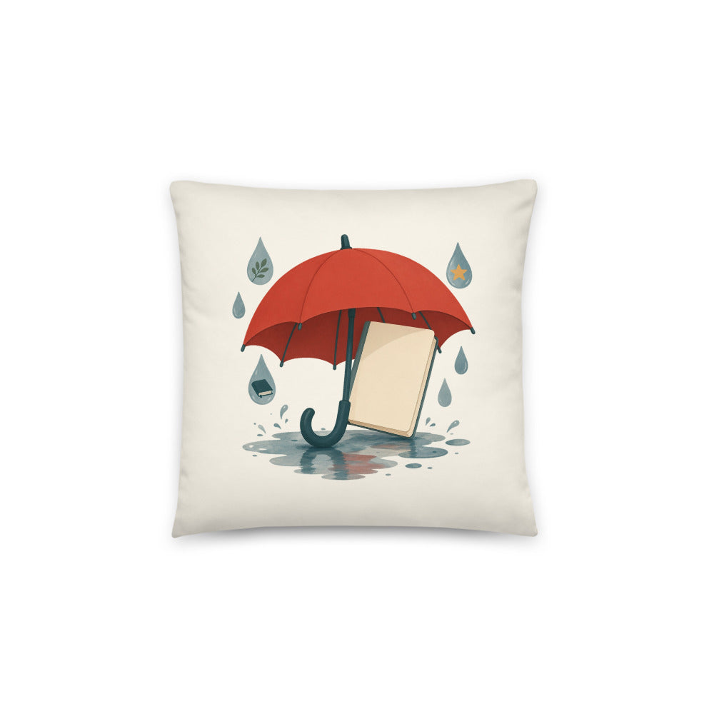 Word Umbrella Pillow, Large Print, Roots & Talks - Back