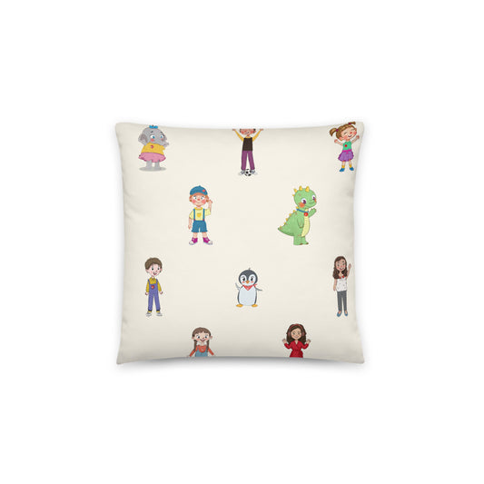 Roots & Talks Characters All-Over Print Pillow - product photo