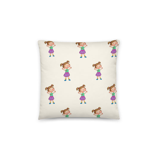 Ela Character All-Over Print Pillow, Roots & Talks - product photo