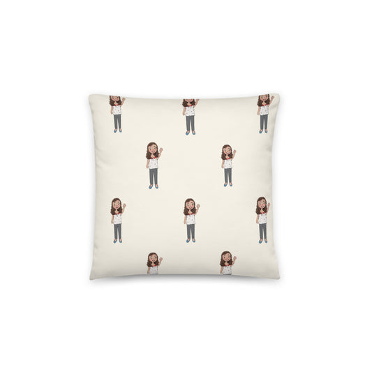 Defne Character All-Over Print Pillow, Roots & Talks - product photo