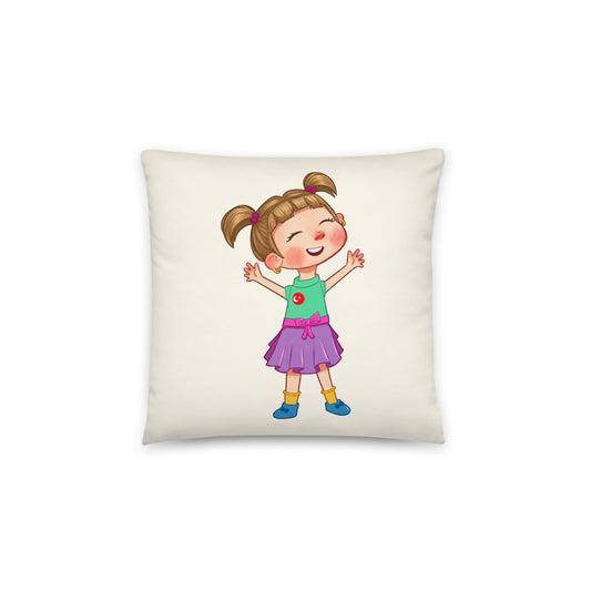 Ela Character Pillow, Large Print, Roots & Talks - product photo