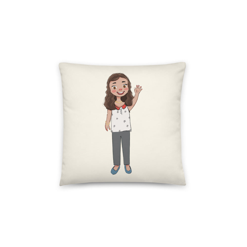 Defne Character Pillow, Large Print, Roots & Talks - product photo