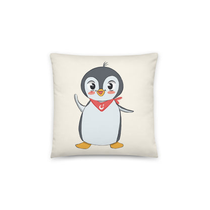 Pingucan Penguin Pillow, Large Print, Roots & Talks - product photo