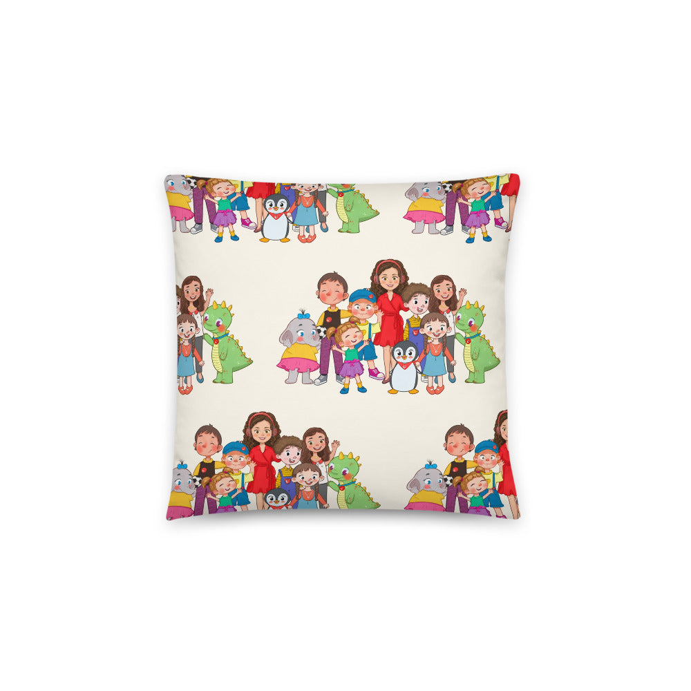 All the Characters Together All-Over Print Pillow, Roots & Talks - product photo