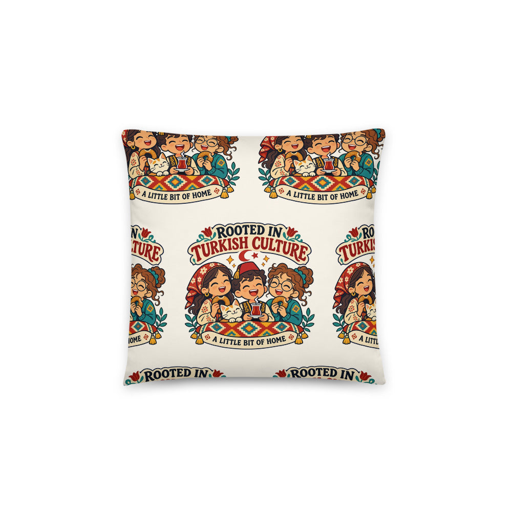 Rooted in Turkish Culture All-Over Print Pillow, Roots & Talks - product photo