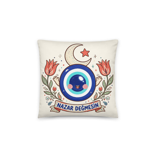 Nazar Değmesin Pillow, Large Print, Roots & Talks - product photo
