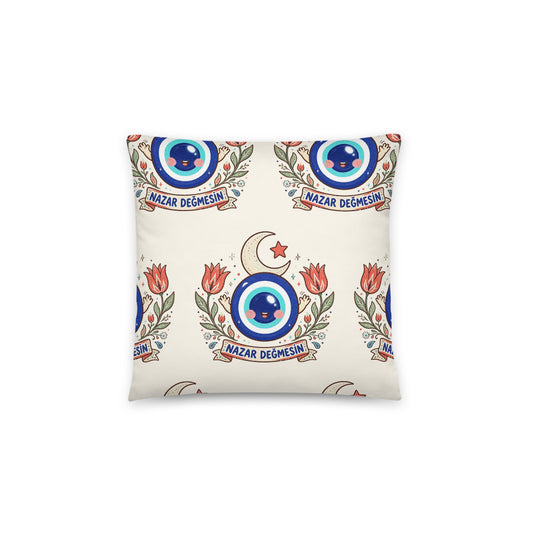 Nazar Değmesin All-Over Print Pillow, Roots & Talks - product photo