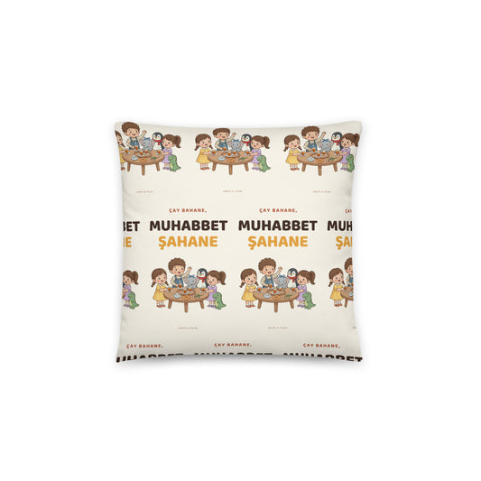Çay Bahane, Muhabbet Şahane All-Over Print Pillow, Roots & Talks - product photo