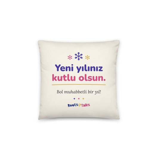 Yeni Yılınız Kutlu Olsun Pillow, Large Print, Roots & Talks - product photo