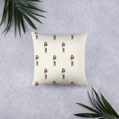 Defne Character All-Over Print Pillow, Roots & Talks - lifestyle photo 1