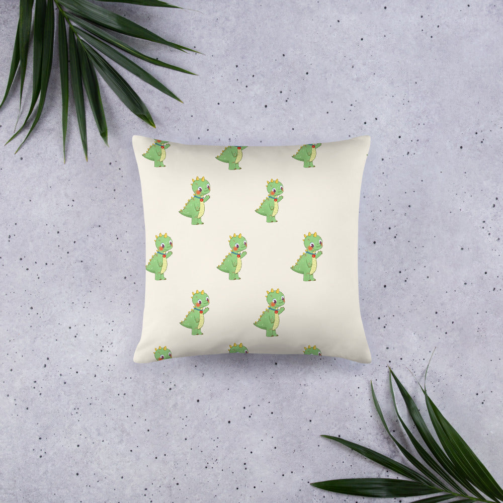 Dino Dinosaur All-Over Print Pillow, Roots & Talks - lifestyle photo 1