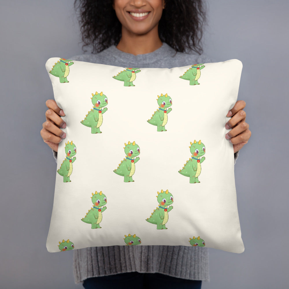 Dino Dinosaur All-Over Print Pillow, Roots & Talks - lifestyle photo 3