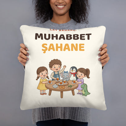 Çay Bahane, Muhabbet Şahane Pillow, Large Print, Roots & Talks - lifestyle photo 3