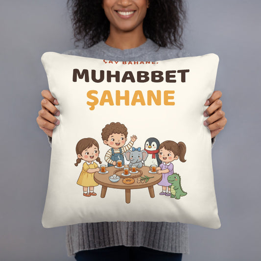 Çay Bahane, Muhabbet Şahane Pillow, Large Print, Roots & Talks - lifestyle photo 3
