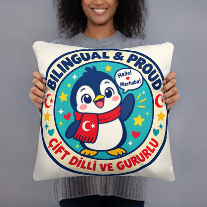 Bilingual & Proud Pillow, Large Print, Roots & Talks - lifestyle photo 3