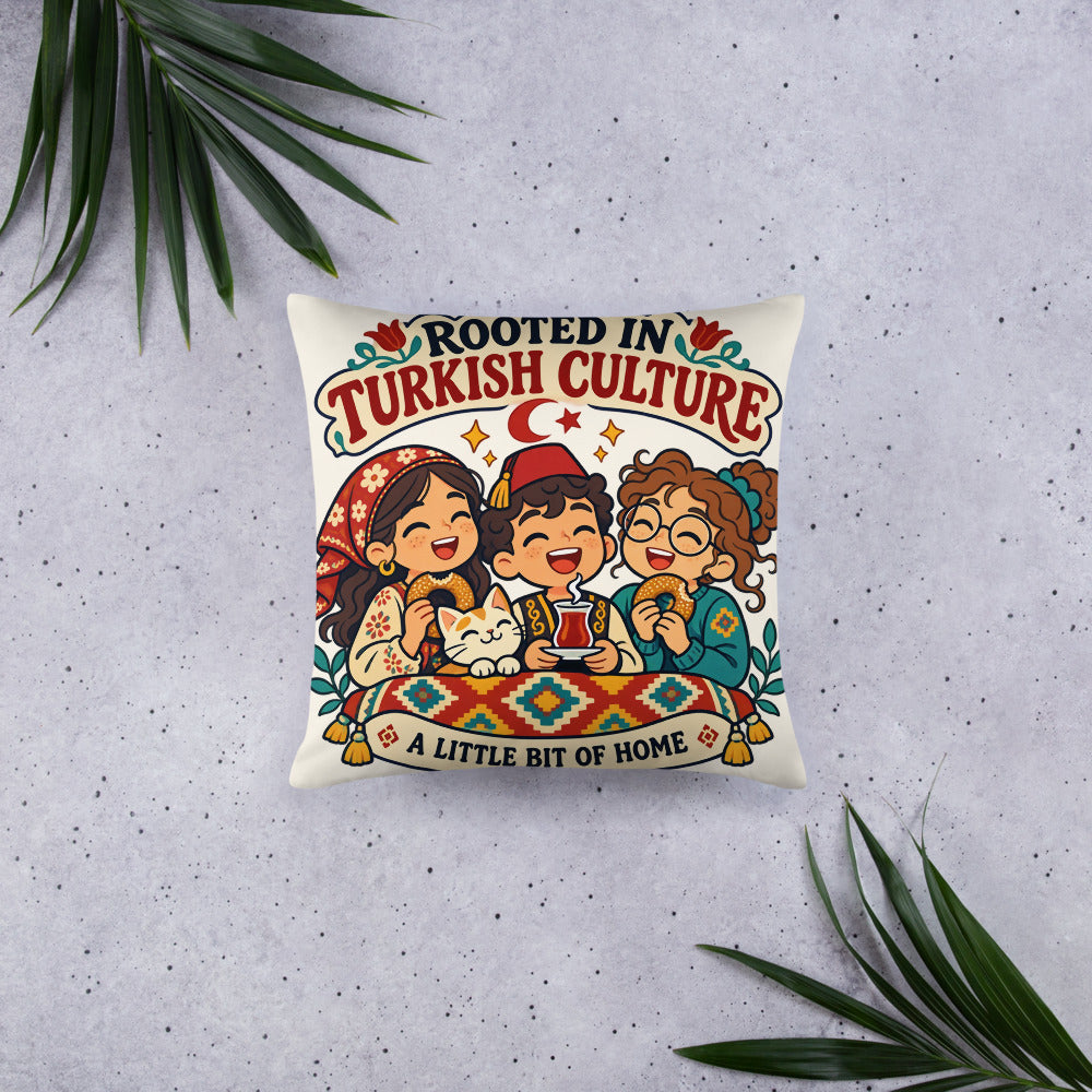 Rooted in Turkish Culture Pillow, Large Print, Roots & Talks - lifestyle photo 1