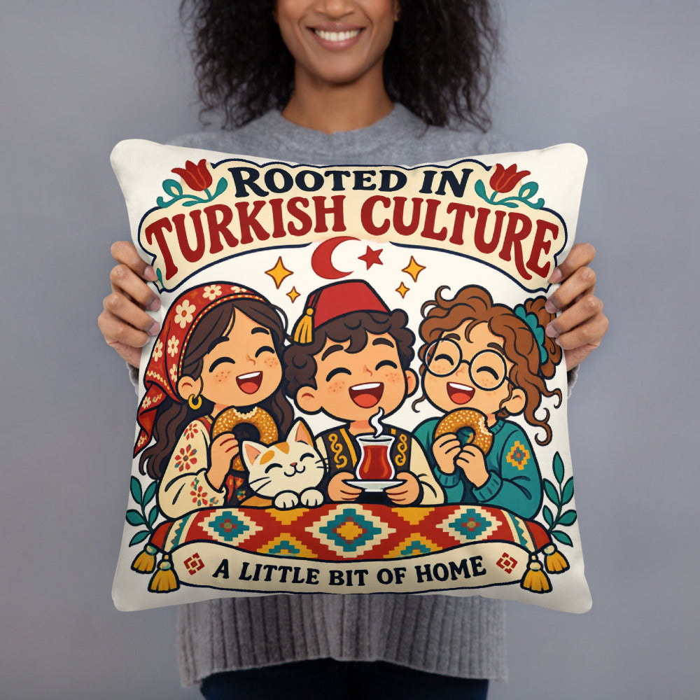 Rooted in Turkish Culture Pillow, Large Print, Roots & Talks - lifestyle photo 3