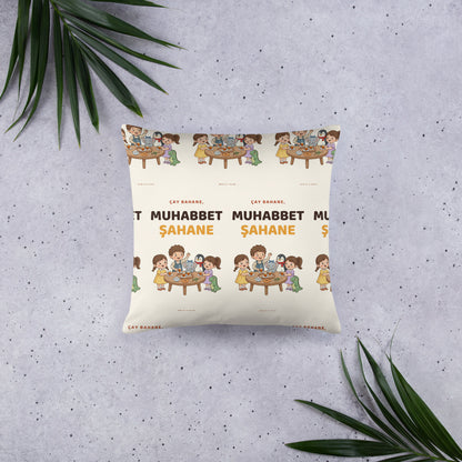 Çay Bahane, Muhabbet Şahane All-Over Print Pillow, Roots & Talks - lifestyle photo 1