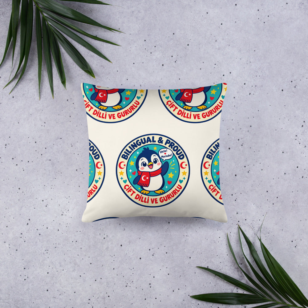 Bilingual & Proud All-Over Print Pillow, Roots & Talks - lifestyle photo 1