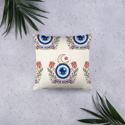 Nazar Değmesin All-Over Print Pillow, Roots & Talks - lifestyle photo 1
