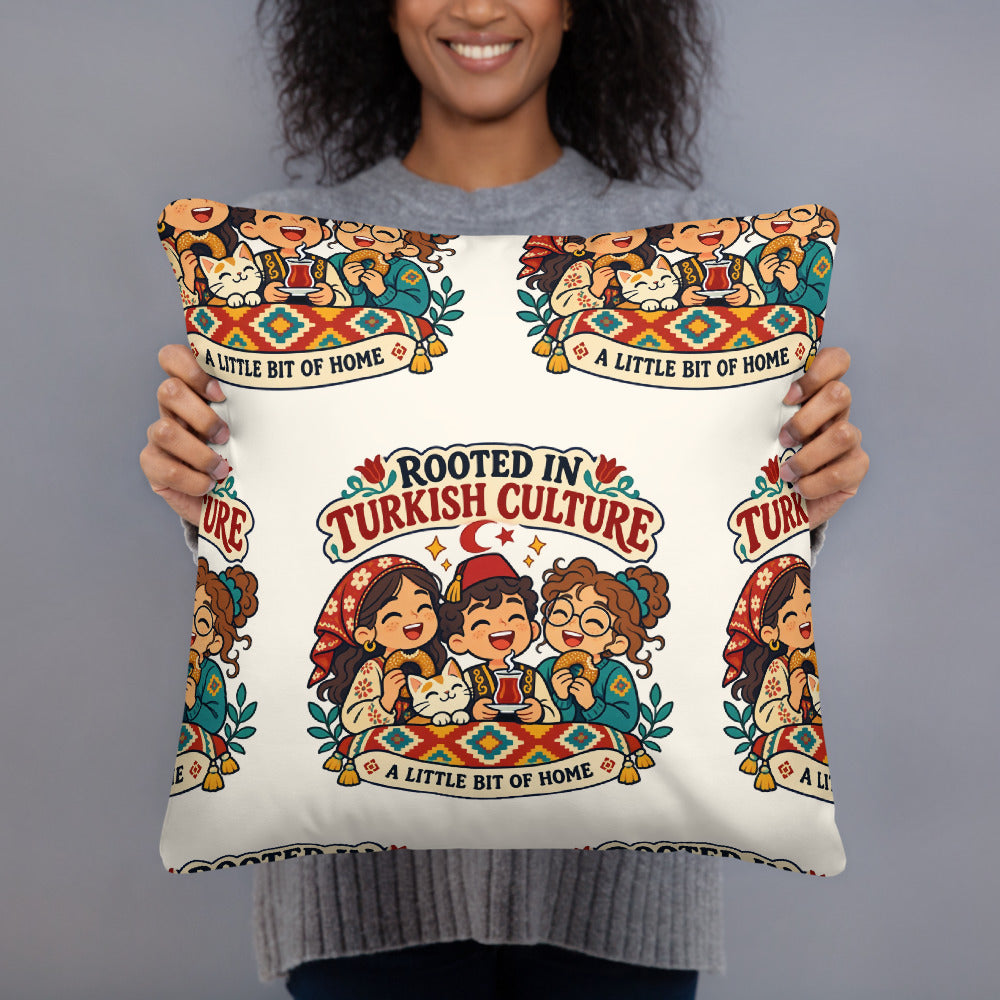 Rooted in Turkish Culture All-Over Print Pillow, Roots & Talks - lifestyle photo 3