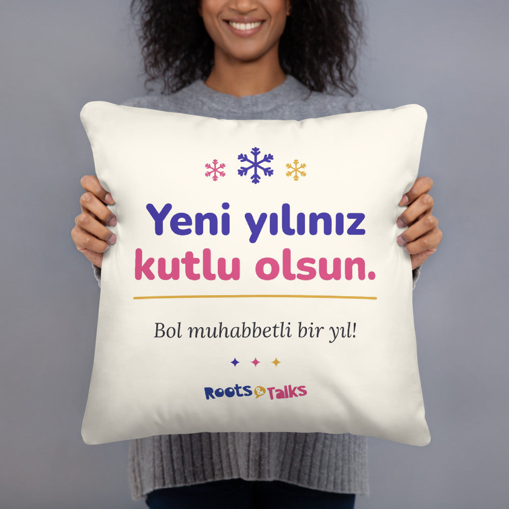 Yeni Yılınız Kutlu Olsun Pillow, Large Print, Roots & Talks - lifestyle photo 3