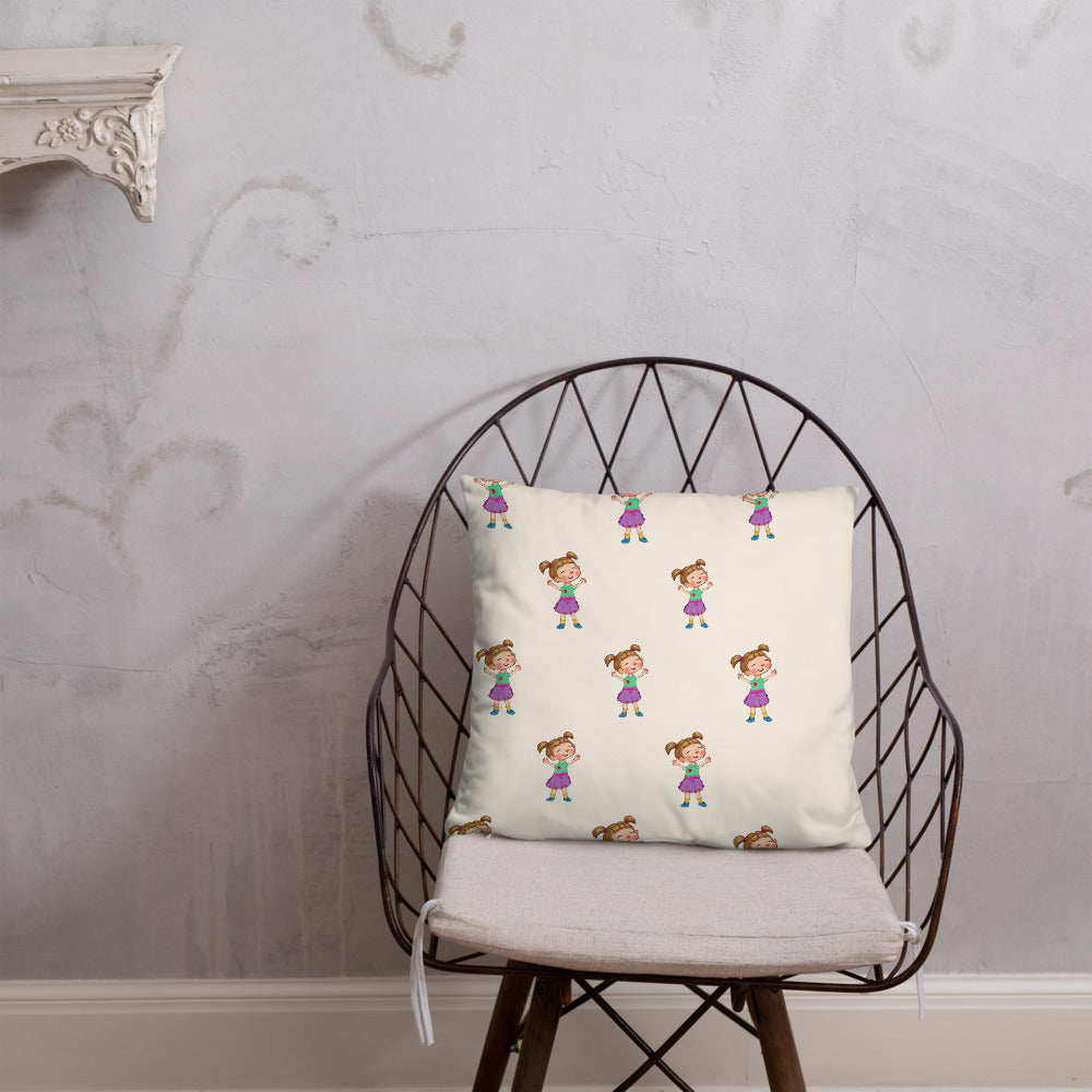 Ela Character All-Over Print Pillow, Roots & Talks - lifestyle photo 2