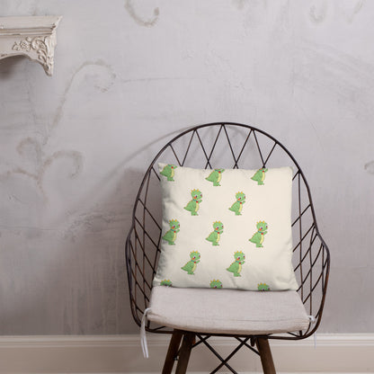 Dino Dinosaur All-Over Print Pillow, Roots & Talks - lifestyle photo 2