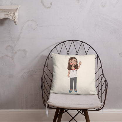 Defne Character Pillow, Large Print, Roots & Talks - lifestyle photo 2