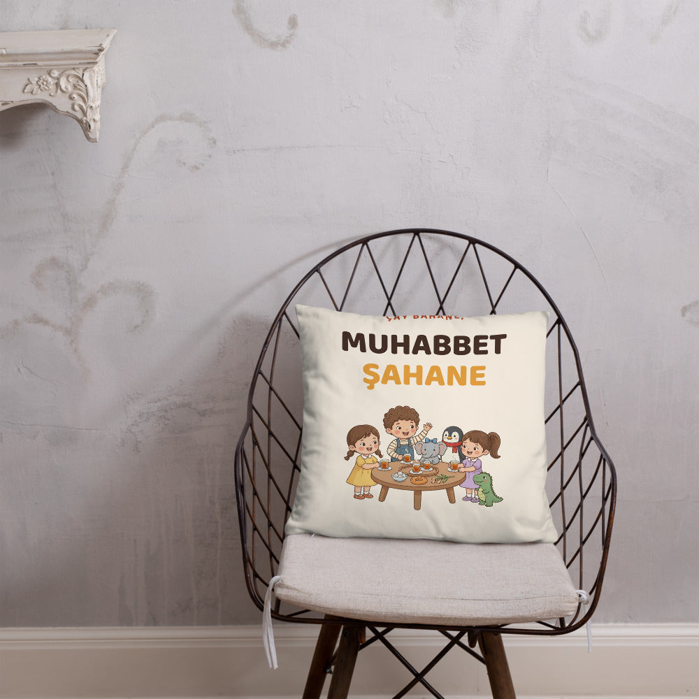 Çay Bahane, Muhabbet Şahane Pillow, Large Print, Roots & Talks - lifestyle photo 2