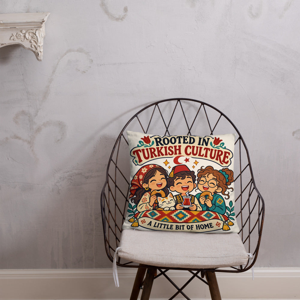Rooted in Turkish Culture Pillow, Large Print, Roots & Talks - lifestyle photo 2