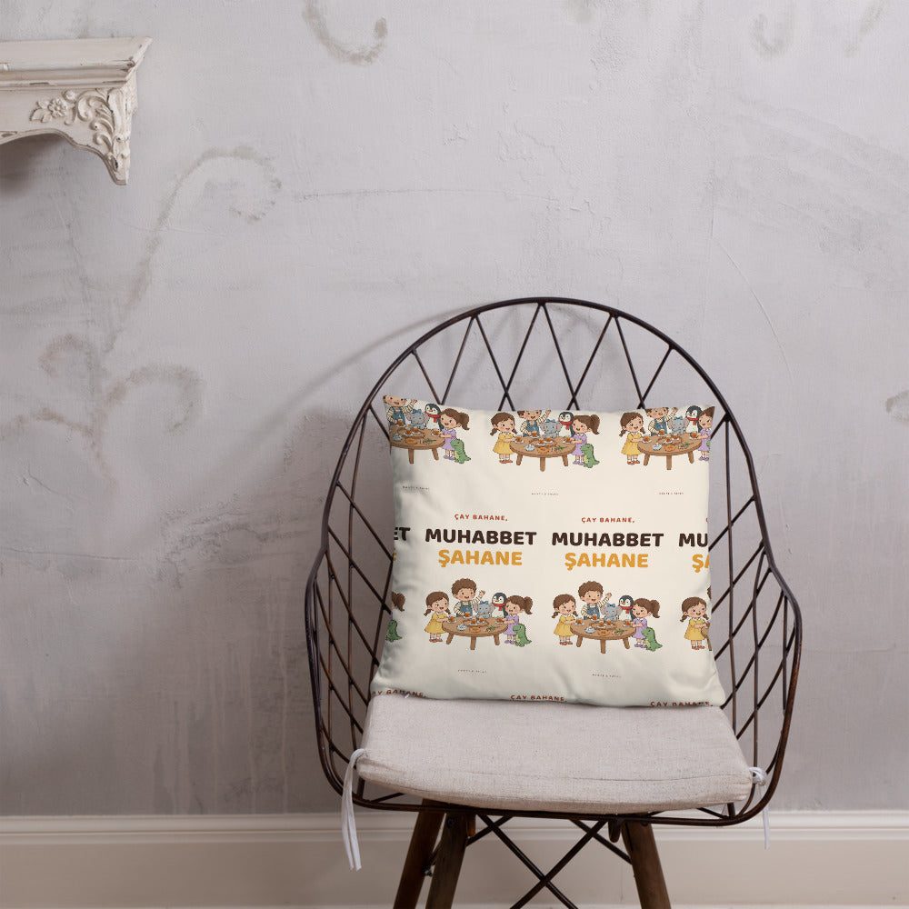 Çay Bahane, Muhabbet Şahane All-Over Print Pillow, Roots & Talks - lifestyle photo 2