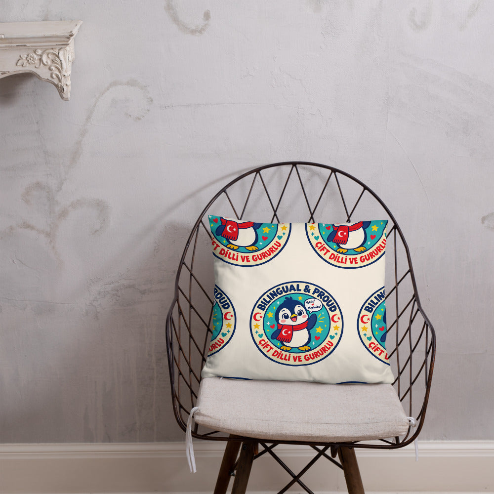 Bilingual & Proud All-Over Print Pillow, Roots & Talks - lifestyle photo 2
