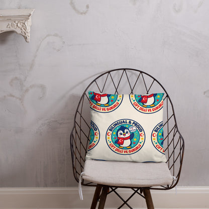 Bilingual & Proud All-Over Print Pillow, Roots & Talks - lifestyle photo 2