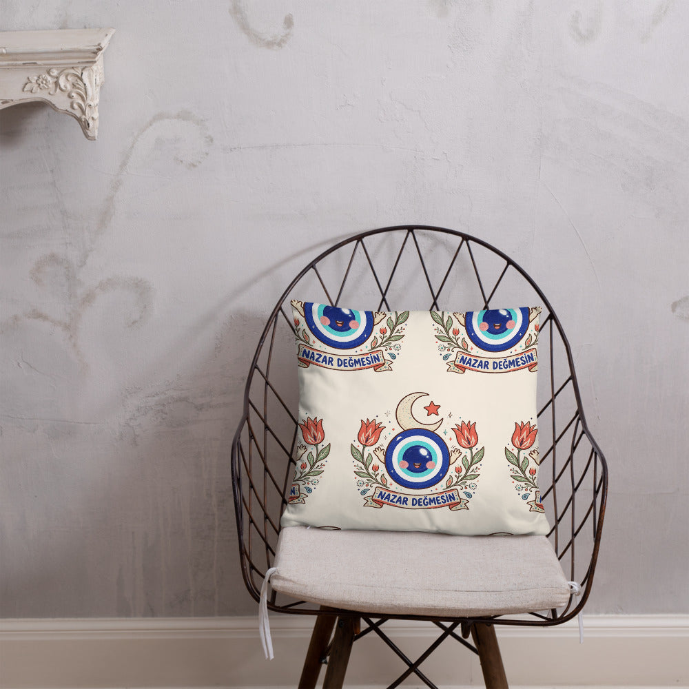 Nazar Değmesin All-Over Print Pillow, Roots & Talks - lifestyle photo 2