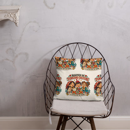 Rooted in Turkish Culture All-Over Print Pillow, Roots & Talks - lifestyle photo 2