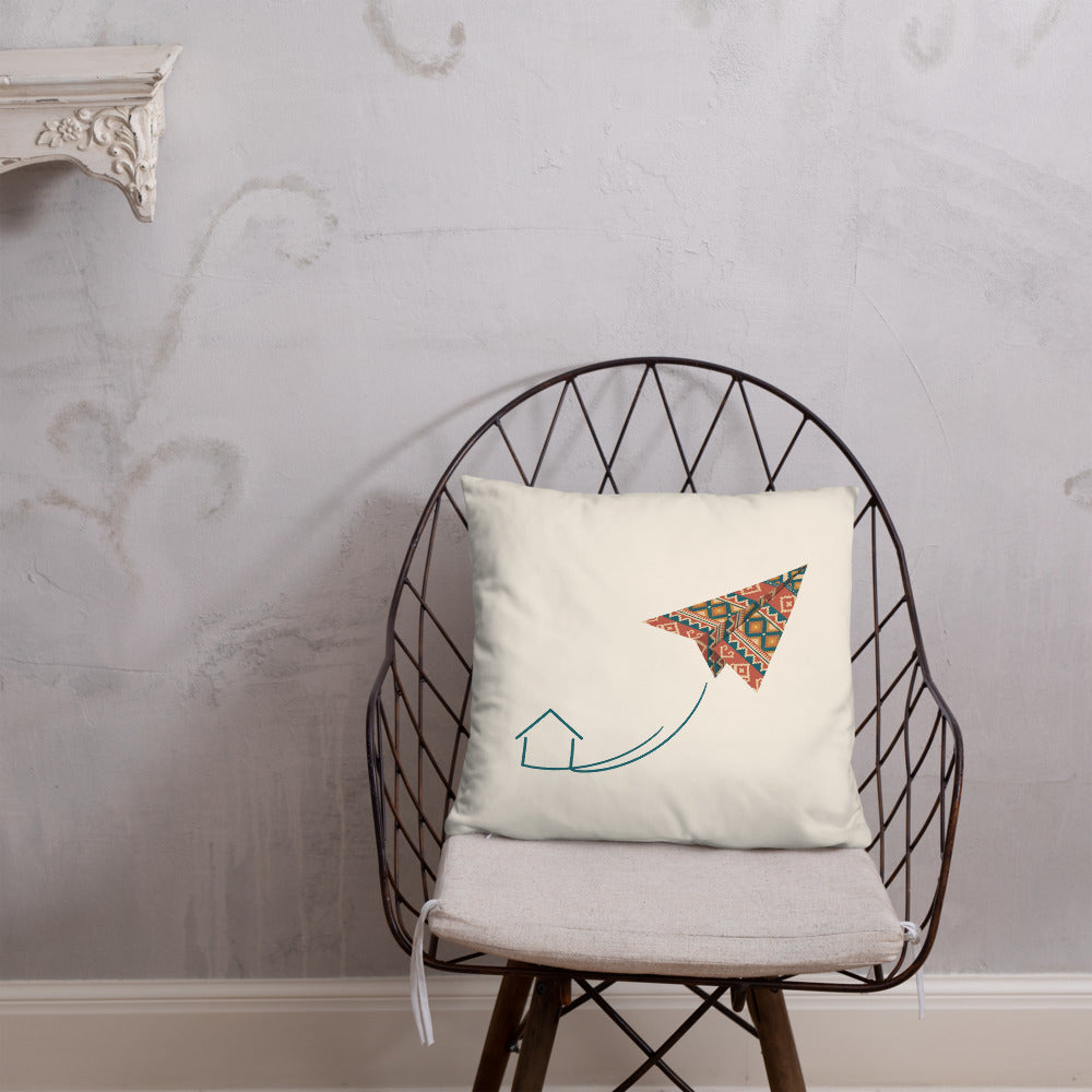 Kilim Flight Pillow, Large Print, Roots & Talks - lifestyle photo 2