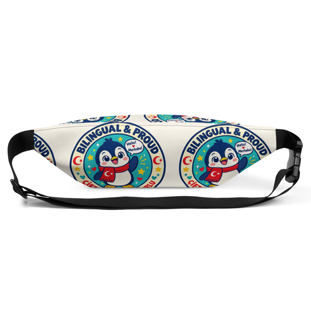 Bilingual & Proud All-Over Print Fanny Pack, Roots & Talks - product photo