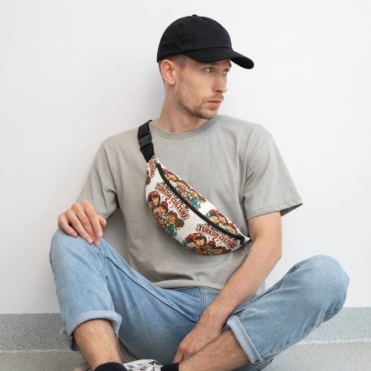 Rooted in Turkish Culture All-Over Print Fanny Pack, Roots & Talks - lifestyle photo 2