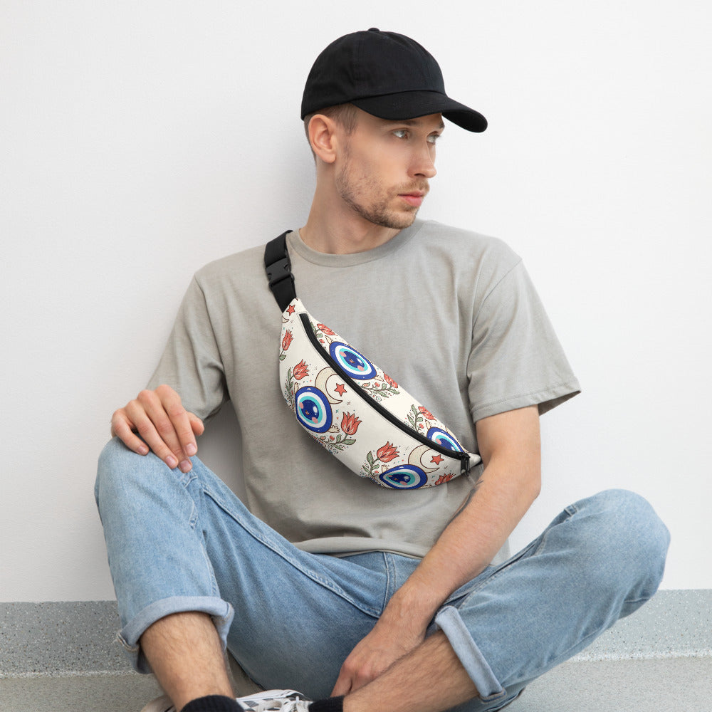 Nazar Değmesin All-Over Print Fanny Pack, Roots & Talks - lifestyle photo 2