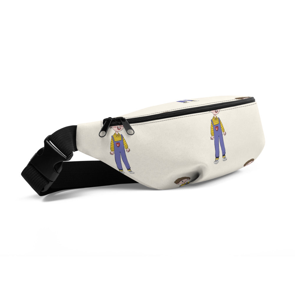 Ahmet Character All-Over Print Fanny Pack, Roots & Talks - Front Left